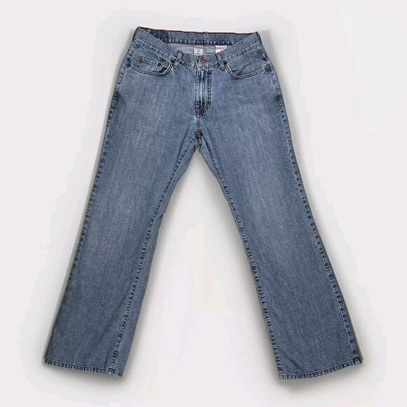 Lucky Brand Jeans Men's Size 30 Blue Dungarees Straight Leg Denim Grunge 90s - Picture 1 of 11